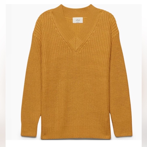 Aritzia wilfred belize chunky knit sweater womens size small